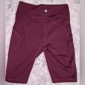 Lululemon Invigorate High-Rise Biker Shorts size 6